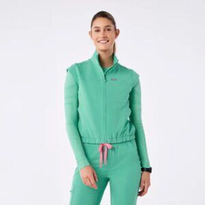 Figs Surgical Green Lomita Full Zip - Scrub Top/vest XXL